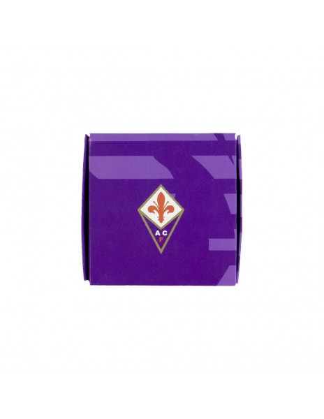 CUSTODIA OCCHIALI RIGIDA IN ECOPELLE GOMMATACON GIGLIO- Fiorentina Store  Online - Gadget Viola