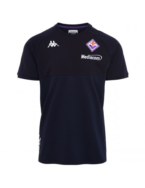 t-shirt fiorentina kappa blu 2022/2023